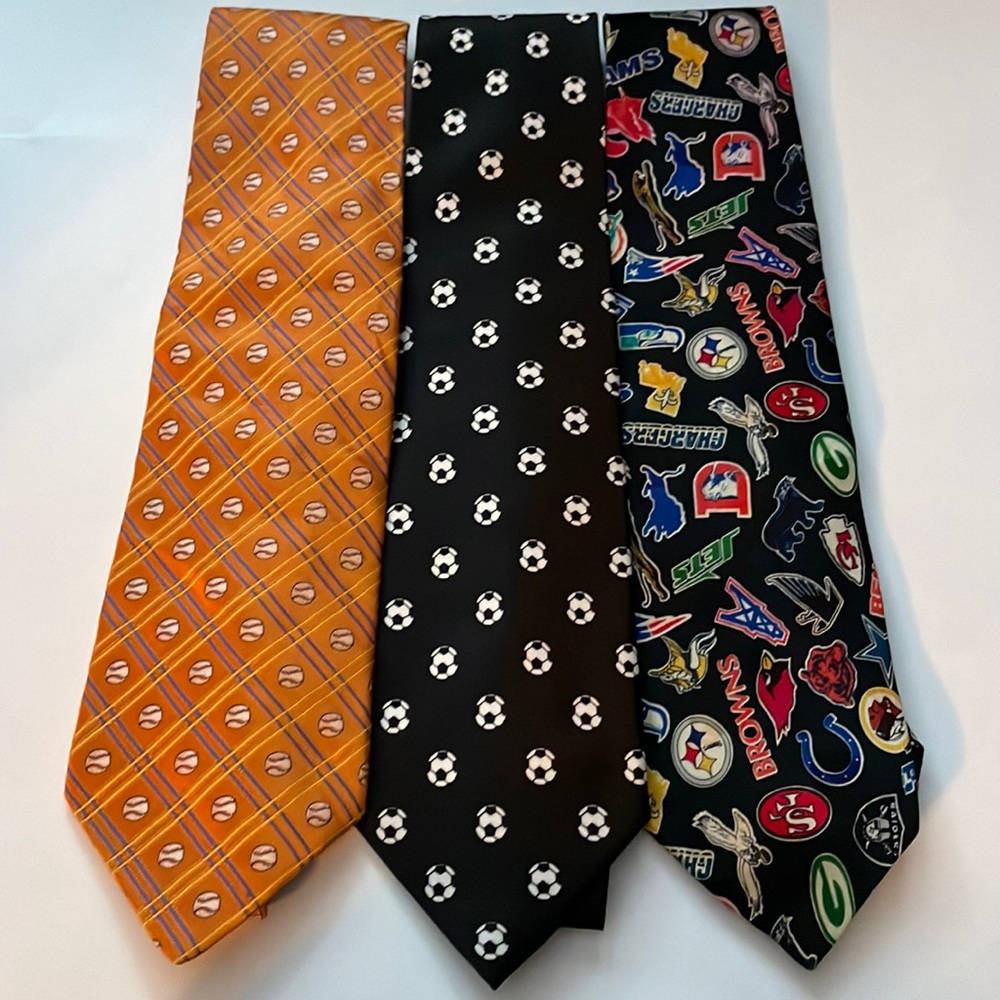 3 Sports Themed Neckties